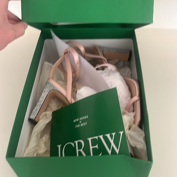 J Crew Ava Satin Evening Sandal Sz 8.5 - Picture 4 of 4